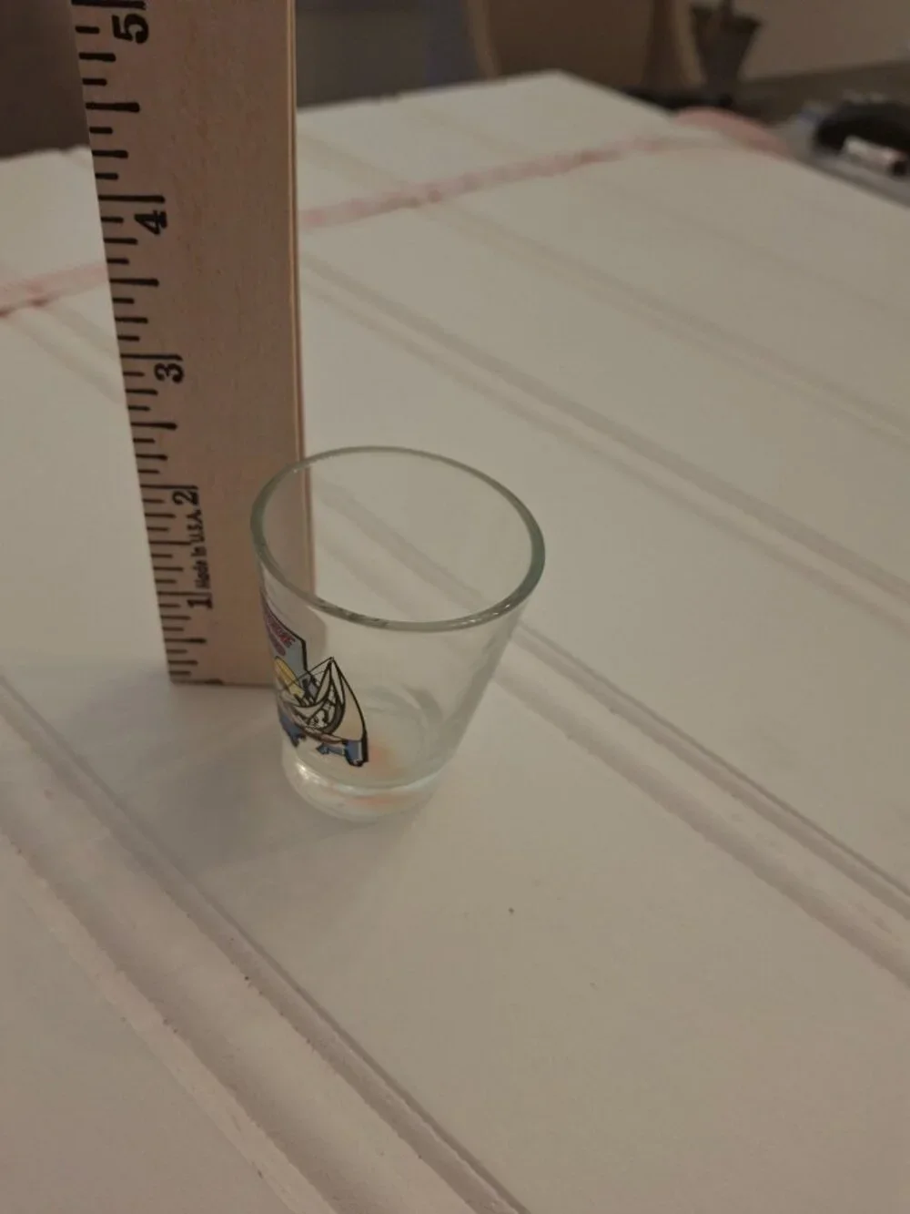 Vintage Rhode Island Sailboat Shot Glass MAFCO Coastal Nautical Souvenir Barware